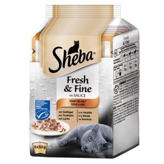 Kapsičky SHEBA Fresh&Fine mix 6pack 300g