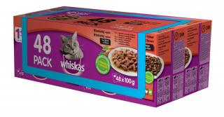 kapsičky Whiskas Klasický výběr se zeleninou ve šťávě 4x (12x85g)