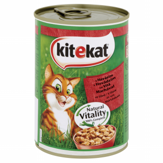 Kitekat konzerva s hovězím 24x400g