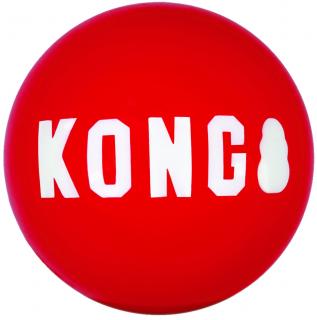 KONG Signature hračka gumový míč M 2 ks
