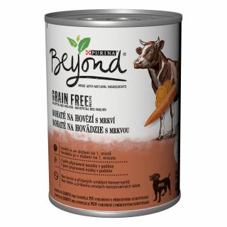 Konzerva Beyond Grain Free Dog hovězí a mrkev 400g