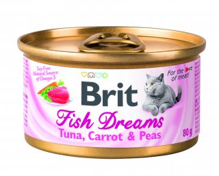 Konzerva Brit Fish Dreams Tuna,Carrot & Pea 80g