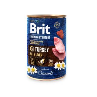 Konzerva Brit Premium by Nature Turkey with Liver 400 g