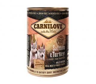 Konzerva Carnilove Wild Meat Salmon&Turkey Puppies 400 g