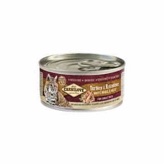 Konzerva Carnilove WMM Turkey & Reindeer for Adult Cats 100 g