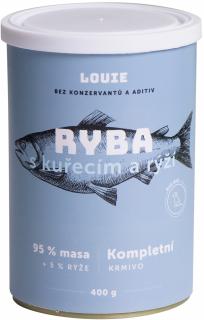 Konzerva LOUIE monoprotein - ryba s rýží 400g