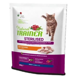 Natural Trainer Cat Sterilised krůtí maso 300 g