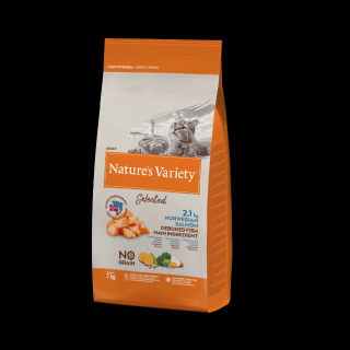 Nature's Variety selected pro kočky s lososem 7 kg