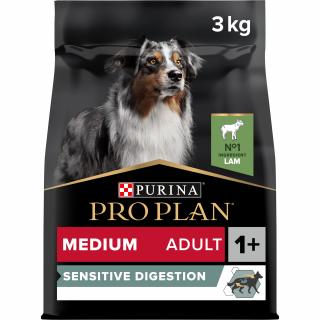 Pro Plan Dog Sensitive Digestion Adult Medium jehněčí 3kg