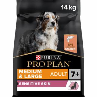 Pro Plan Dog Sensitive Skin Adult 7+ Medium&Large losos 14kg