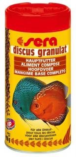 Sera základní krmivo pro terčovce a jiné náročné ryby Discus Granulat 250 ml NATURE