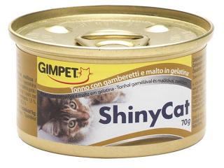 ShinyCat konzerva tuňák + kreveta + maltóza 70g