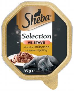 Vanička SHEBA Selection drůbeží kousky. 85g