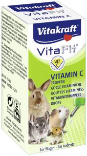 Vita Fit Vitamin C 10ml  Kapky vitamín C VITA Fit - Ideální doplněk pro zdravý život hlodavců! Kapky jednoduše přidejte do pitné vody podle pokynů –…