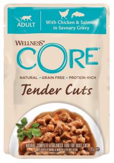 Wellness CORE Tender Cuts with Chicken & Salmon in Savoury Gravy 85 g