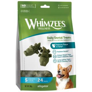 WHIMZEES Aligátor dentální pamlsek pro psy S (7-12kg) 24ks