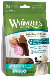 WHIMZEES Puppy dentální pamlsek pro štěňata M/L (9-18kg) 14ks