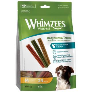 WHIMZEES Stix dentální pamlsek pro psy M (12-18kg) 14ks