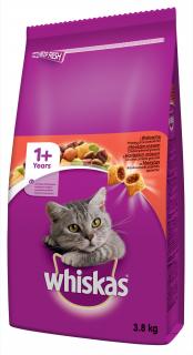 WHISKAS granule s hovězím masem 3,8kg