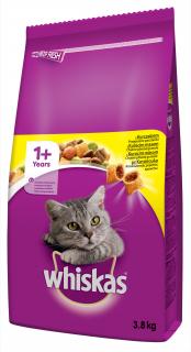 WHISKAS granule s kuřecím masem 3,8kg