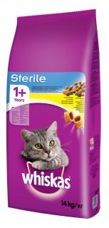 WHISKAS granule Sterile s kuřecím masem 14kg