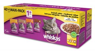 Whiskas kapsička Drůbeží výběr v želé 40pack