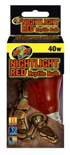 Zoomed žárovka Nightlight Red 40W