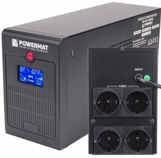 UPS Záložní zdroj 2000VA 1200W 230V Powermat PM1211