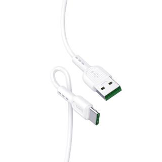 Bílý datový kabel Hoco USB-C 5A X33 Surge, 1m