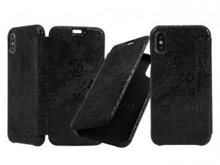 Černé flipové pouzdro pro Samsung Galaxy S9 Carastyle Graffi Lace