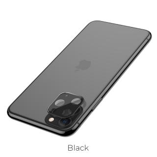 Černý chránič objektivu fotoaparátu pro iPhone 11 Pro / 11 Pro Max Hoco 3D Metal A18