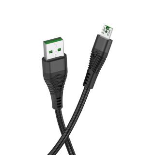 Černý datový kabel Hoco X33 Surge, MicroUSB, 4A