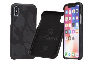 Černý obal pro iPhone 6 / 7 / 8 / SE (2020) Carastyle Shell Black Camouflage Zed