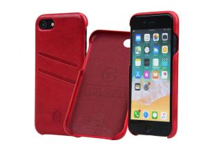 Červený obal pro iPhone 6 / 7 / 8 / SE (2020) Carastyle Shell Rosso Vacchetta