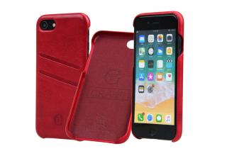 Červený obal pro iPhone X / XS Carastyle Shell Rosso Vacchetta