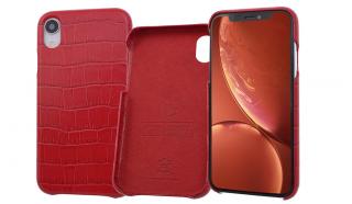 Červený obal pro iPhone XS MAX Carastyle Shell Red Crocco