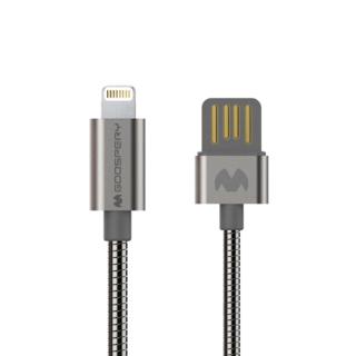 Datový a nabíjecí kabel Mercury Goospery, micro USB, 100cm, černý