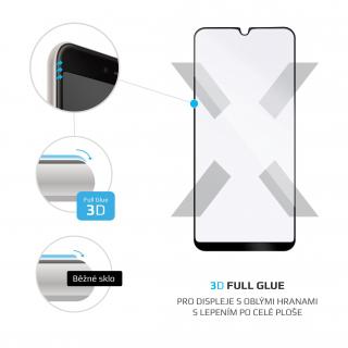 FIXED 3D Full-Cover ochranné tvrzené sklo pro Samsung Galaxy A20e, s lepením přes celý displej, černé