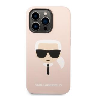 Karl Lagerfeld MagSafe Kompatibilní Kryt Liquid Silicone Karl Head pro iPhone 14 Pro Max