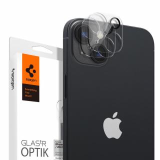 Ochrana Fotoaparátu Spigen Optik.Tr 2-pack iPhone 14 / 14 Plus Crystal Clear