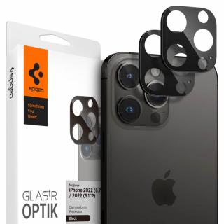 Ochrana Fotoaparátu Spigen Optik.Tr 2-pack iPhone 14 Pro/14 Pro Max - černý