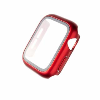 Ochranné pouzdro FIXED Pure+ s temperovaným sklem pro Apple Watch 41mm Červené