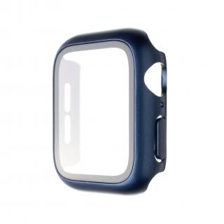 Ochranné pouzdro FIXED Pure+ s temperovaným sklem pro Apple Watch 44mm Modré