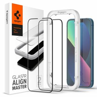 Ochranné sklo Spigen Alm Glass FC 2-pack iPhone 13/13 Pro/14 Black