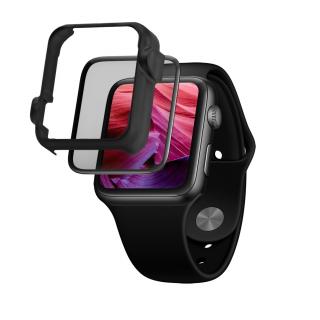 Ochranné tvrzené sklo FIXED 3D Full-Cover pro Apple Watch 45mm s aplikátorem Černé