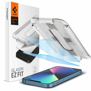 Ochranné tvrzené sklo Hartowane Spigen Glas.Tr  EZ FIT  2-Pack iPhone 13/13 Pro Antiblue