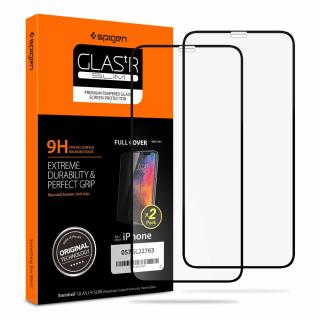 Ochranné tvrzené sklo Hartowane Spigen Glass FC 2-Pack iPhone  11 Pro/X/Xs Black