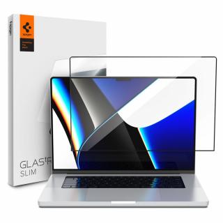 Ochranné tvrzené sklo Hartowane Spigen Glass FC MacBook Pro 16 2021 Black