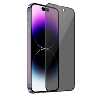 Ochranné tvrzené sklo na iPhone 14 Pro Max - Hoco, Nano 3D Privacy (A12 Pro)