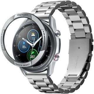 Ochranné tvrzené sklo pro Spigen Chrono Shield Galaxy Watch 3 45mm Silver
